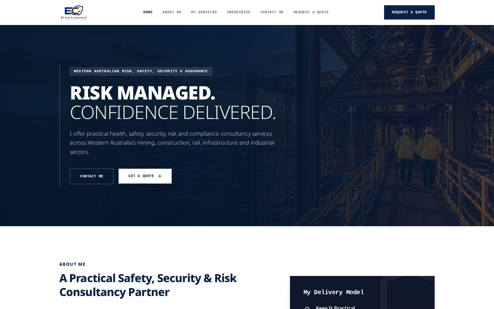 EC Risk & Assurance — website designed by WAWebStudio